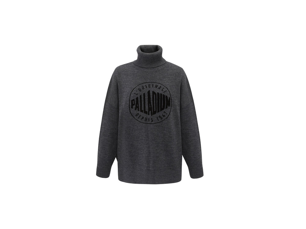 Sudadera Con Capucha Palladium ROUND LOGO SWEATER Mujer Gris | Costa Rica-43952